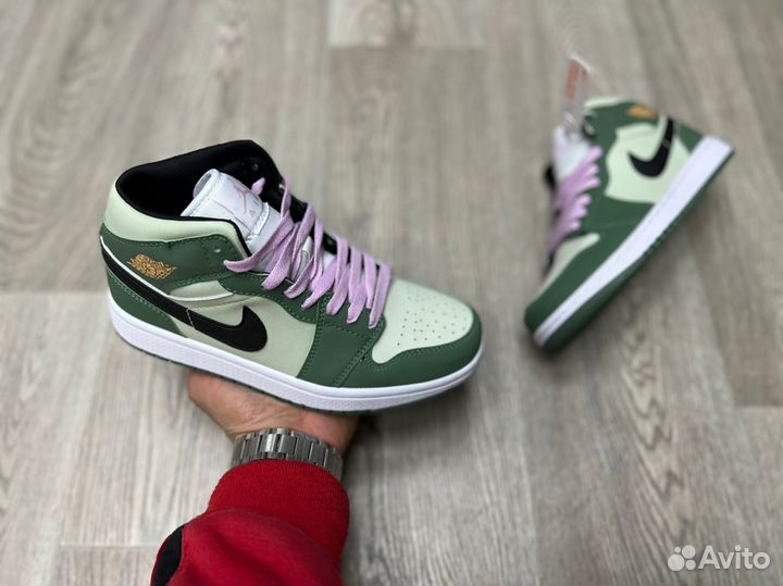 Кроссовки Air Jordan 1 Dutch Green (36-40)