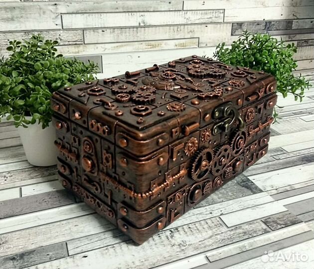 Шкатулка в стиле стимпанк