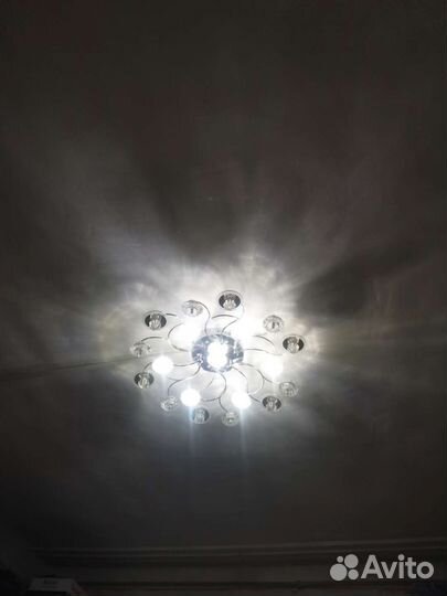 Люстра потолочная светодиодная с пультом