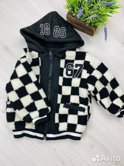 Бомбер утепленный для девочек