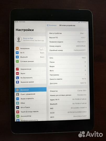 iPad mini 3 16gb