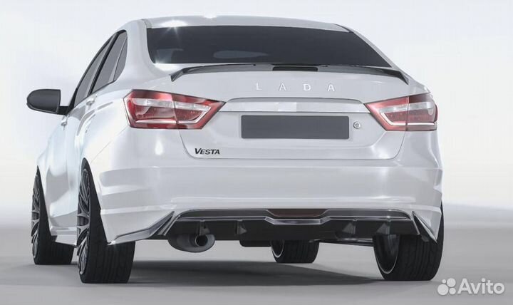 Диффузор заднего бампера Лада Веста