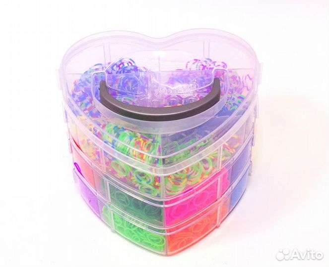 Набор цветных резиночек брослетов 3600 резинок TZ