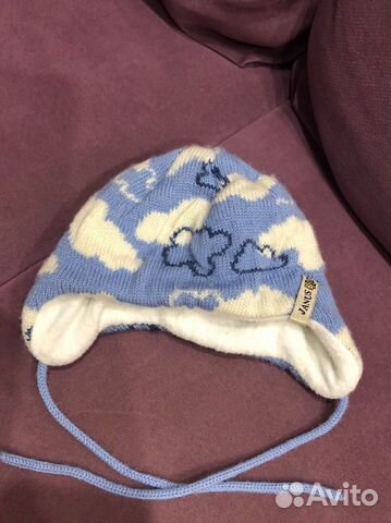 Зимняя шапка для новорожденного 39-41 Janus