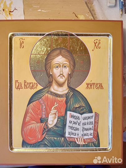 Рукописная венчальная пара (размер 27х30,5)