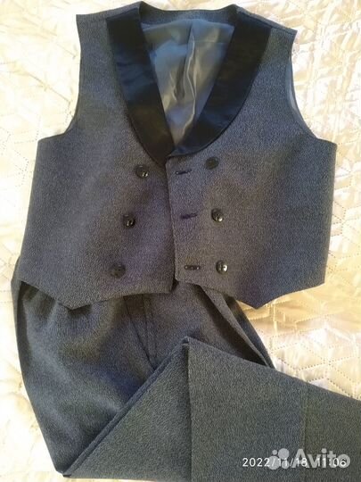 Брюки для мальчика, жакет, жилет