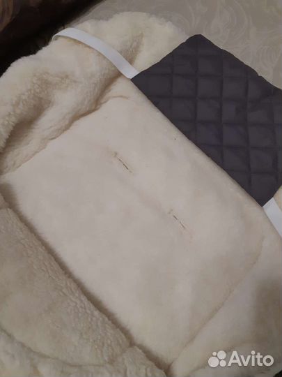 Меховой конверт зимний новый
