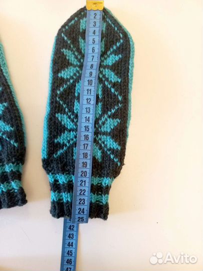 Варежки вязаные ручная работа