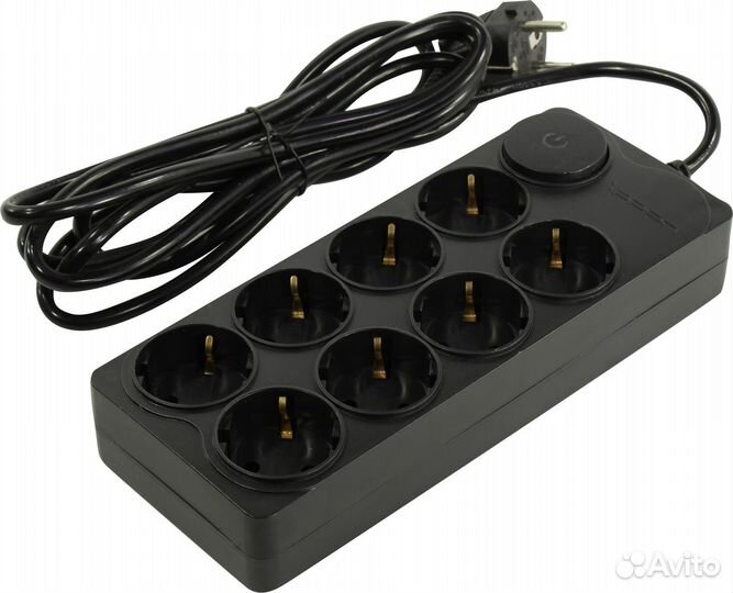 Фильтр сетевой 3метра 8розеток Ippon BK-238 черны