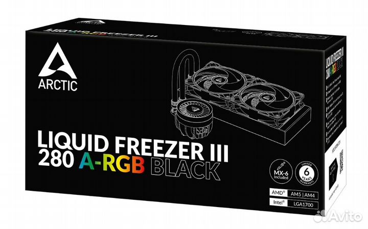 Сво Arctic Liquid Freezer III-280 A-RGB Black acfr