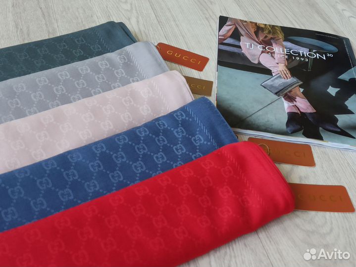 Палантин Кашемир Gucci красный