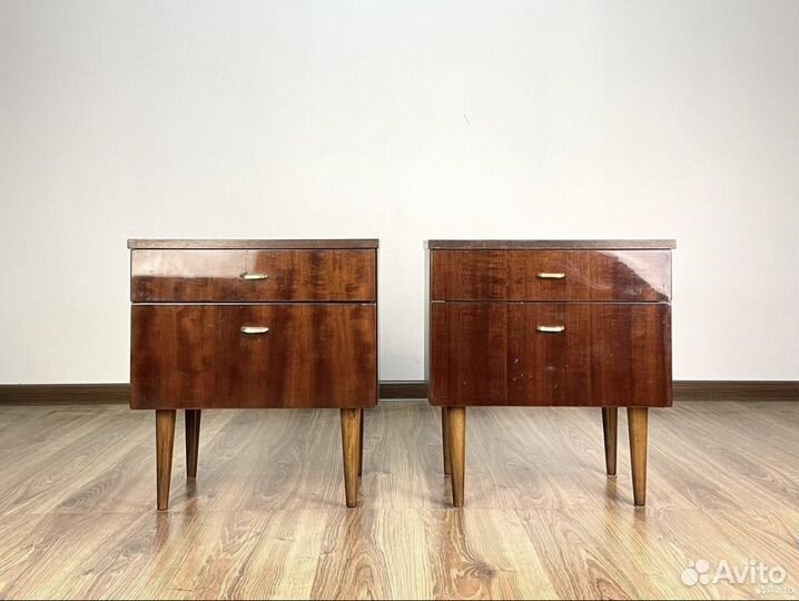 Цена за 2шт Винтажные прикроватные тумбы