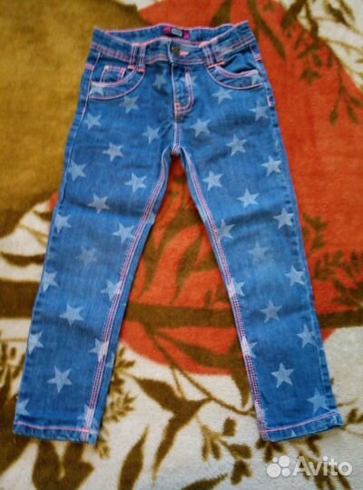 Джинсы для девочки 110р