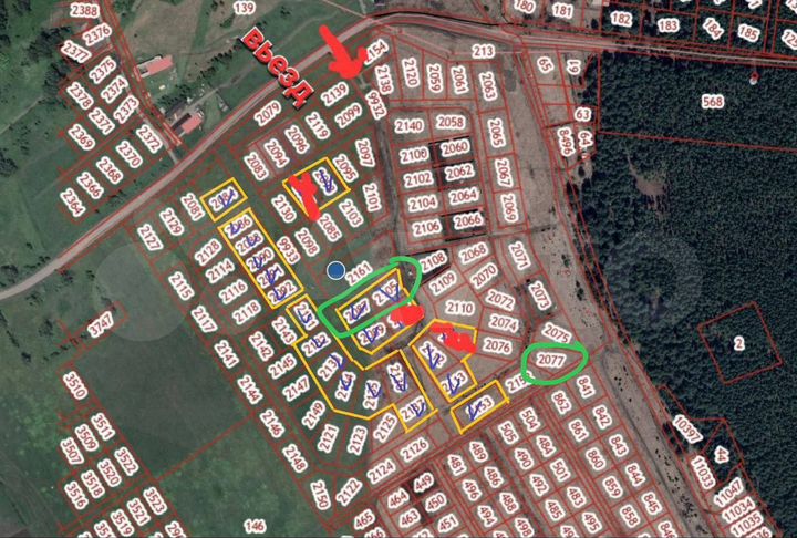 Участок 12,9 сот. (СНТ, ДНП)