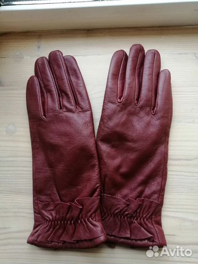 Перчатки женские кожаные 7.5