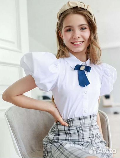 Блузка школьная новая р146-152
