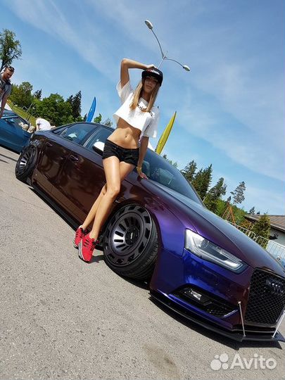 Сплиттер бампера audi A4 B8/ B8+