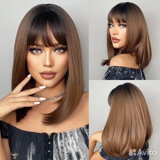 Парик новый каштан