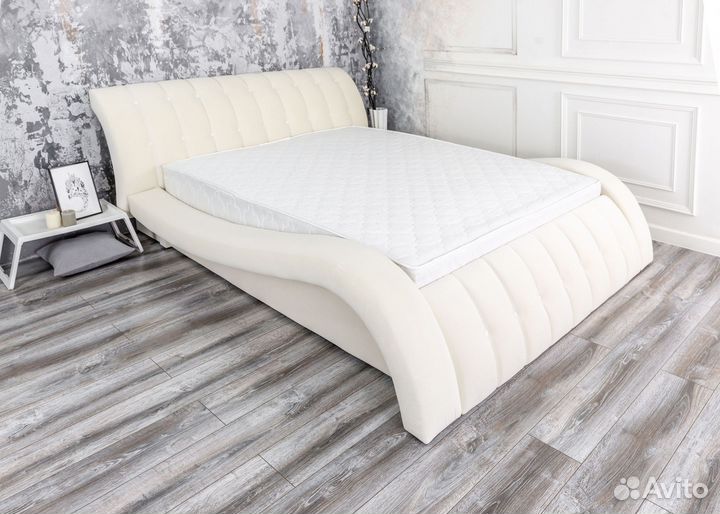 Кровать 200х200 двуспальная велюр