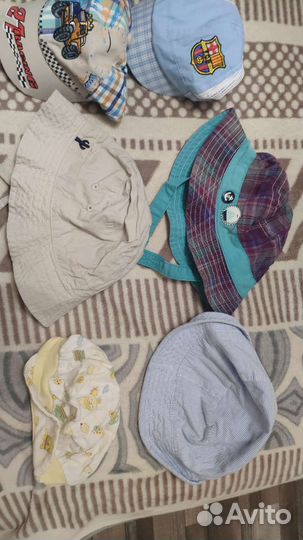 Панамы и кепки для мальчика до года