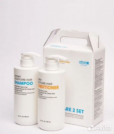 Шампунь и Кондиционер Скалпкеа Атоми