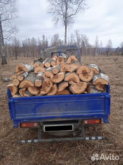 Дрова березовые, листвяг сухой, горбыль хороший