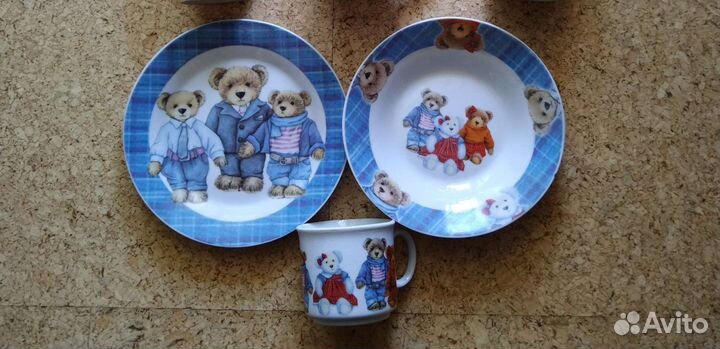 Тарелки СССР 120 шт. и сервиз лфз кобальт синий