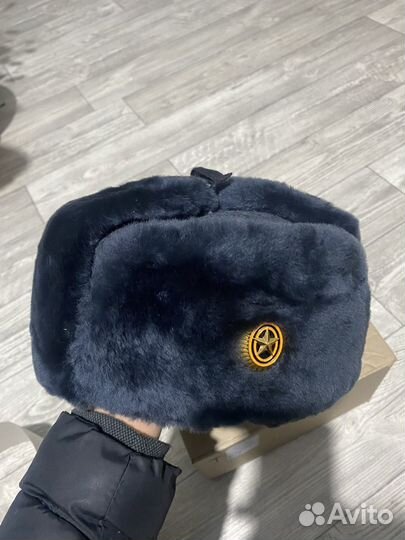 Шапка Ушанка офицерская зимняя