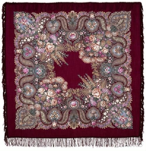 Платок (шаль) павловопосадский, авт. Т.Сухаревская