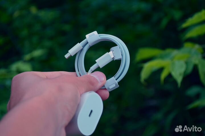 Комплект быстрой зарядки Apple Lightning и Блок