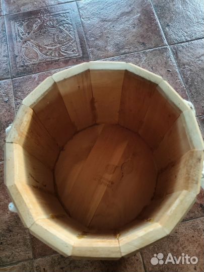 Деревянная кадка для бани