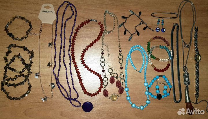 Колье/бусы, браслеты, винтаж, новые