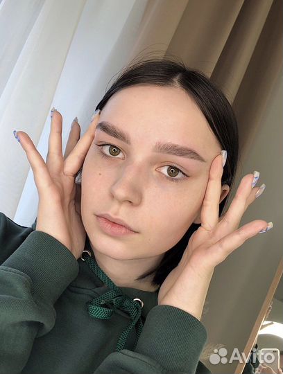 Брови окрашивание ламинирование коррекция