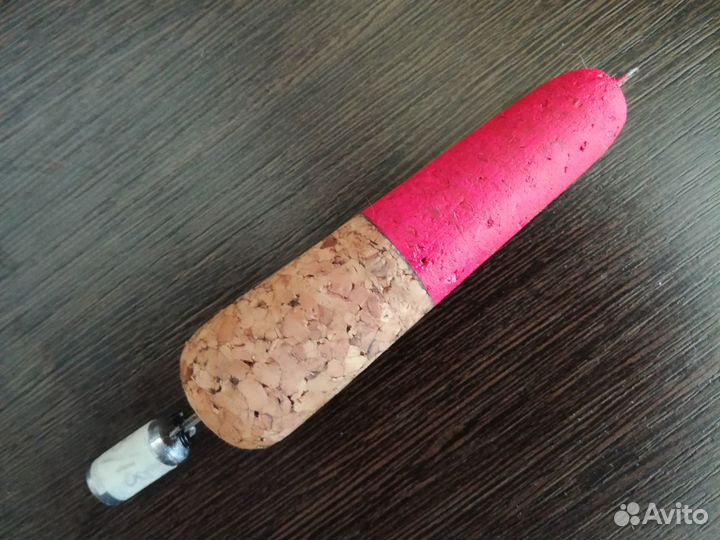 Пробковый поплавок для рыбалки на верховой настрой