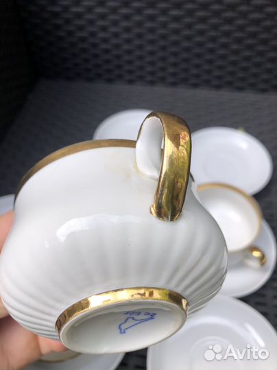 Чашки Дулёво фарфор тонкий