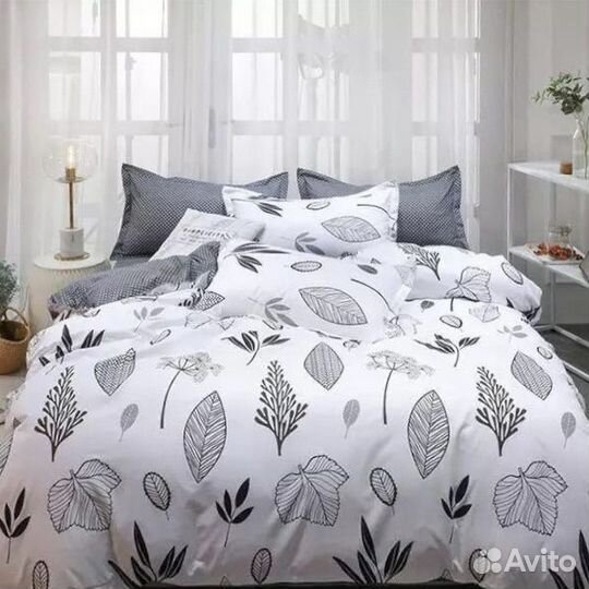 Белье постельное евро и двуспальные