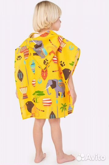 Халат-пончо детский вафельный