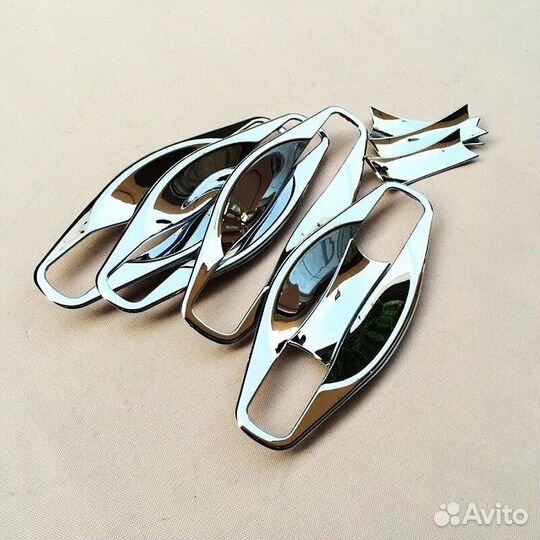 Хромированные рамки вставки дверей X-trail T31