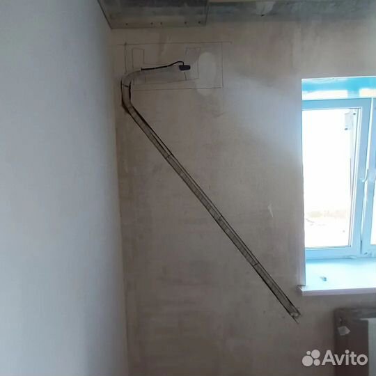 Установка кондиционера закладка трассы