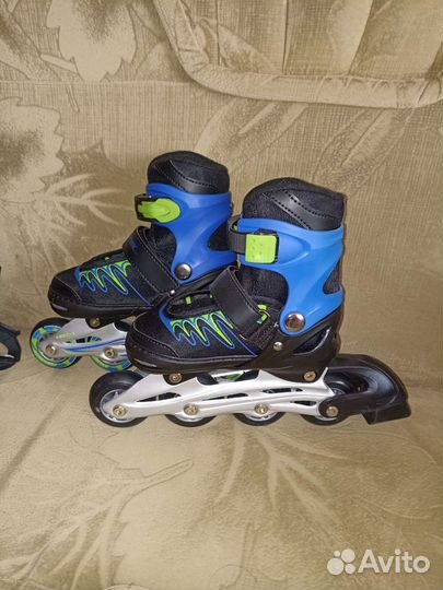 Роликовые коньки и защита 26-29р