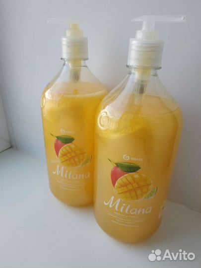 Жидкое мыло Milana Grass Манго и лайм 1л
