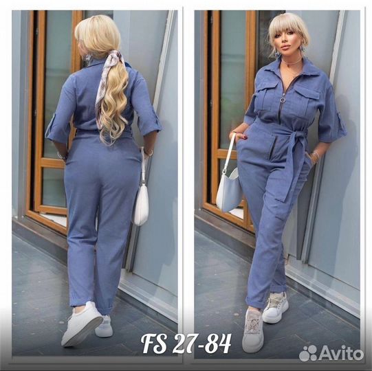 Вельветовый комбинезон до 60