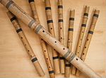 Флейта Сякухати с пожеланиями бамбук руч работа