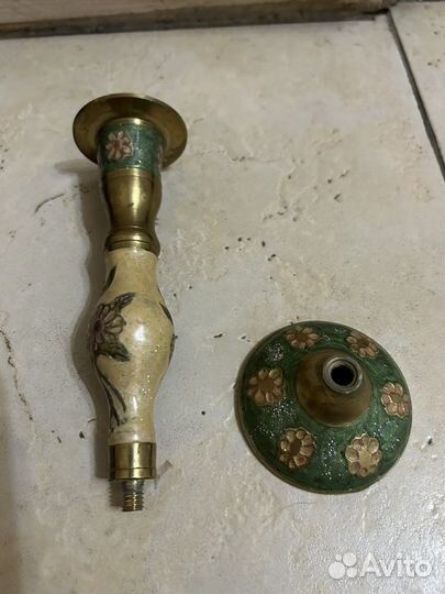 Подсвечник латунь индия