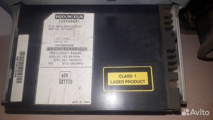 Магнитола Honda Civic viii R16A1 2006