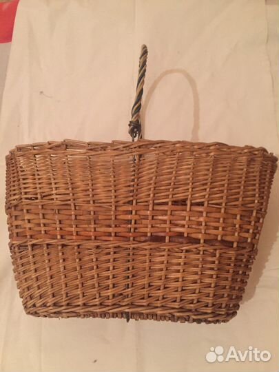Корзина,ручная работа СССР из прутьев