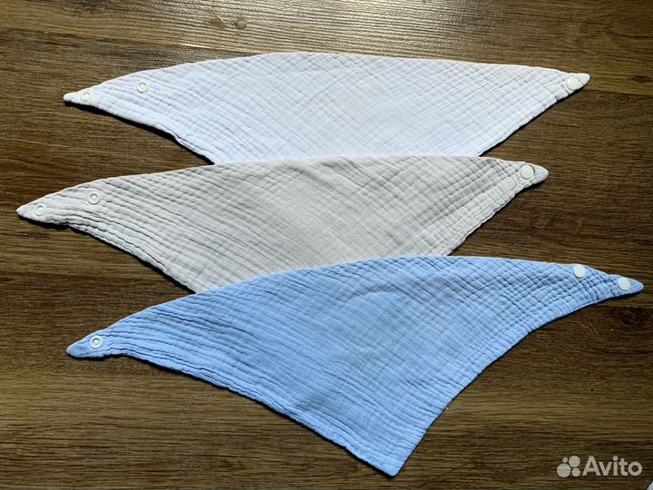 Слюнявчик нагрудник 7 шт муслин