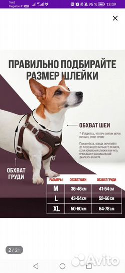 Шлейка для средней собаки