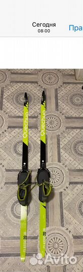 Лыжи с креплениями 140 см + ботинки 33 р. Детские