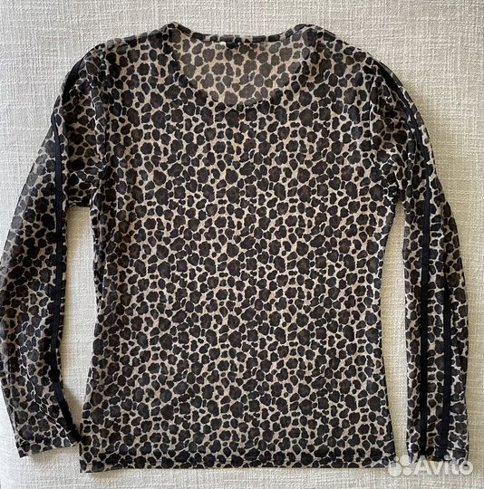 Жен.лонгслив- сетка Only, p. XL. Лео- принт